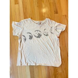 Magnolia Pearl Cotton Jersey Luna T Top moon phases graphic, celestial